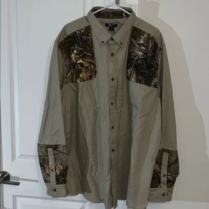 Guide Series Shirt Mens Button Up Camo Workwear Hunting Rugged Tactical Shooter
